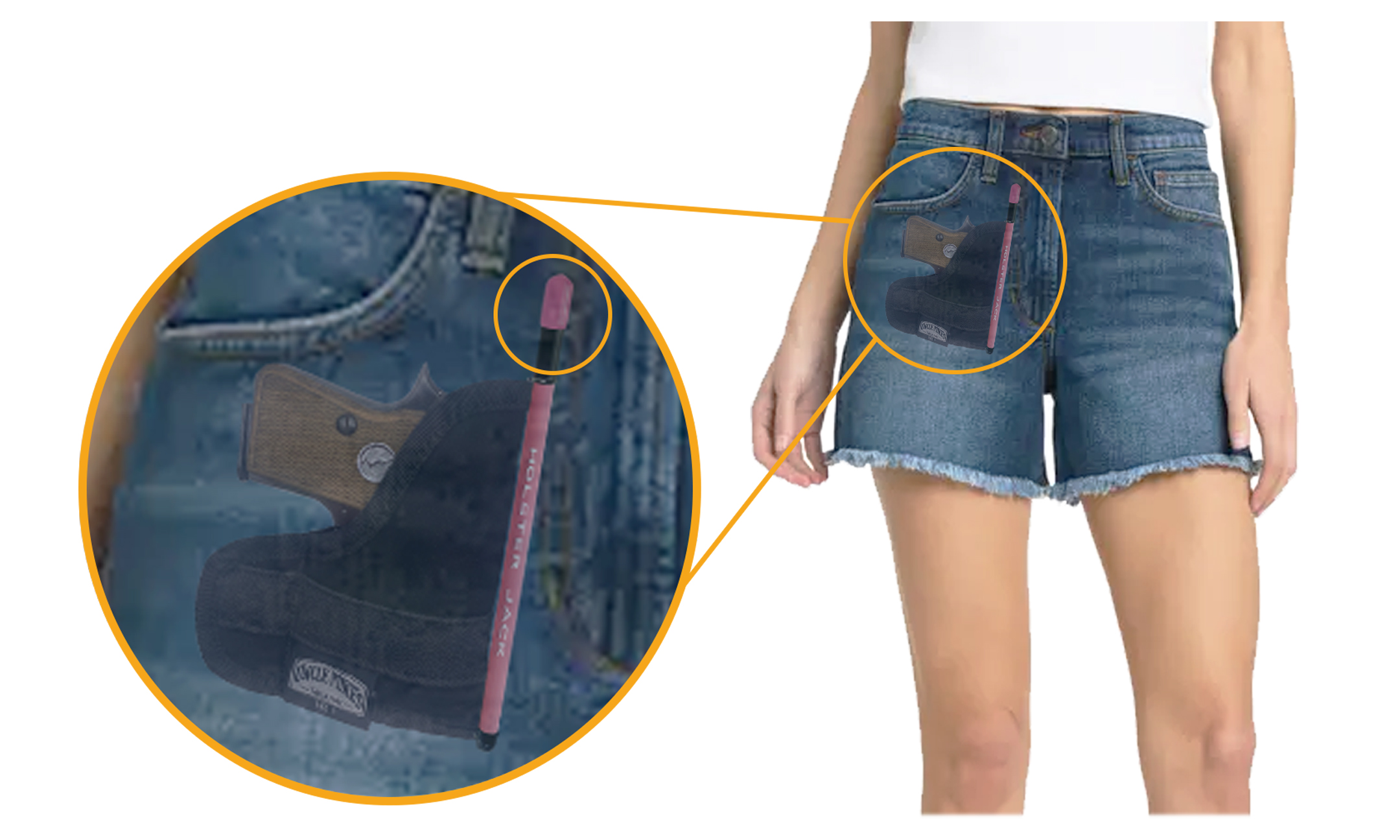 Woman with Holster Jack